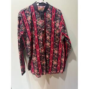 Roper Rustic vintage floral blouse womens‎ Large